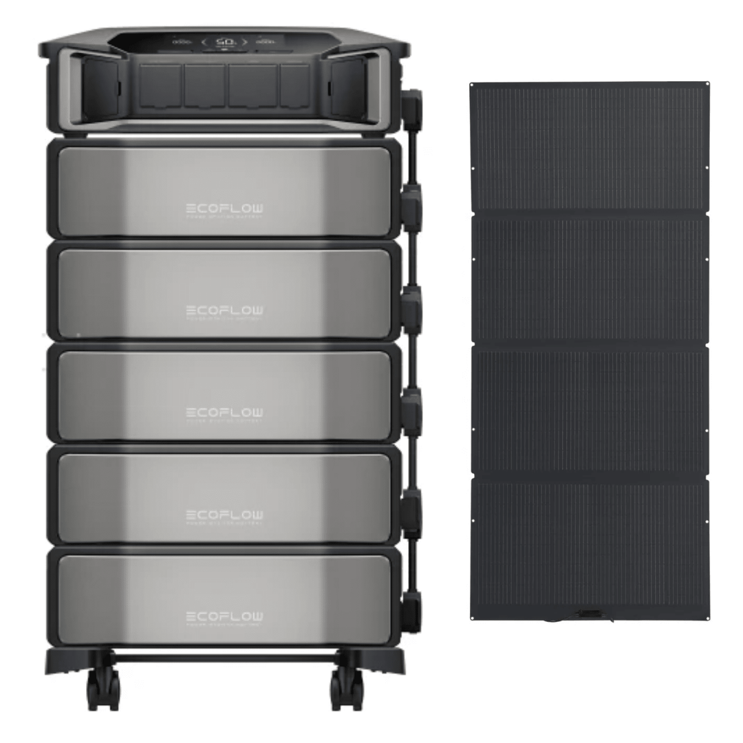 EcoFlow DELTA Pro Ultra + Qty 5 Batteries + Qty 24 of 400W Portable Solar Panels