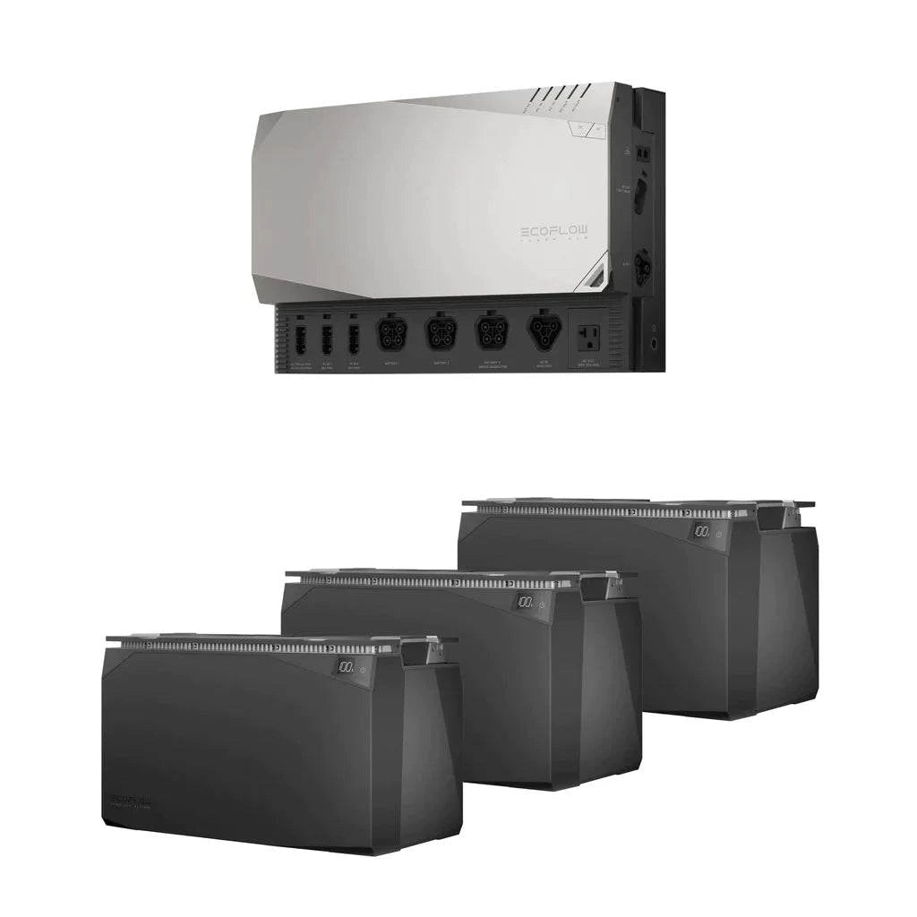 EcoFlow 15kWh Power Get Set Kit showing portable power components for off-grid energy solutions.
