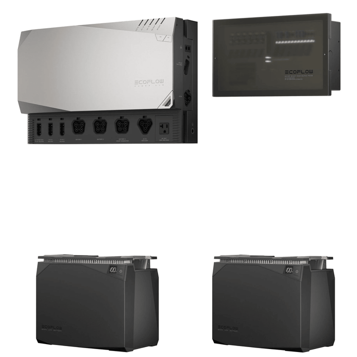 EcoFlow 4kWh Power Prepared Kit portable solar generator for backup power, featuring compact design and renewable energy source.