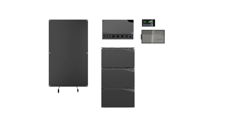 EcoFlow 4kWh Power Get Set Kit with solar panels for reliable off-grid energy solutions, featuring a portable power storage system.