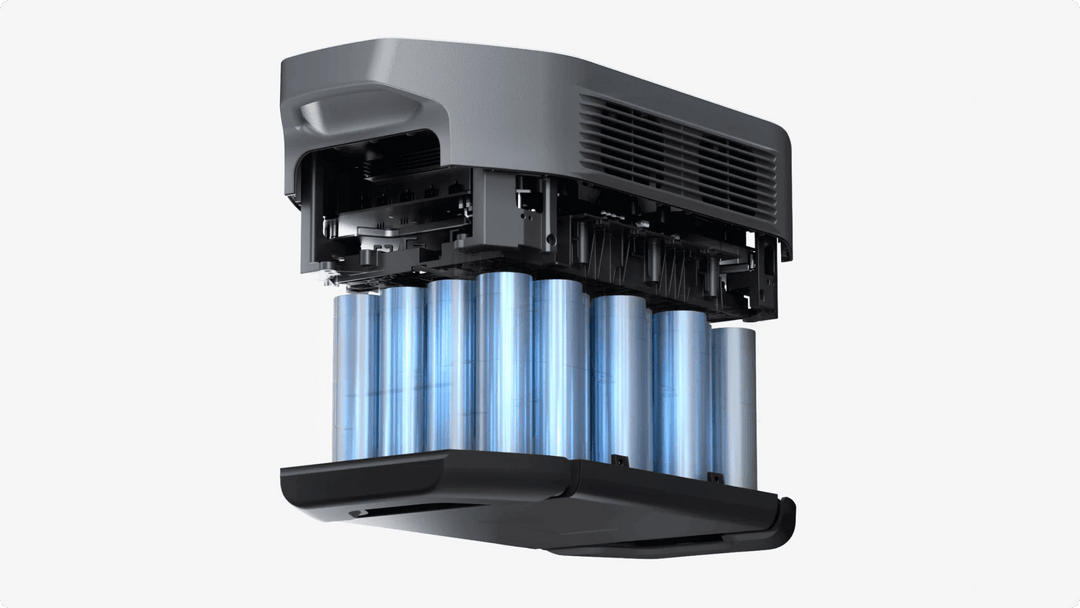 EcoFlow DELTA 2 Max portable power station with 160W solar panel, showing the compact unit and foldable solar panel outdoors.