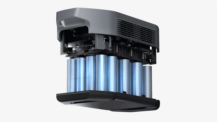EcoFlow DELTA 2 Max portable power station with 160W solar panel, showing the compact unit and foldable solar panel outdoors.
