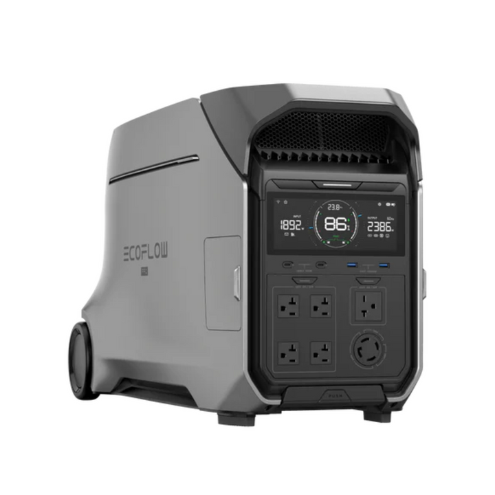 EcoFlow DELTA Pro 3 with 400W Solar Panel and Transfer Switch A510A portable power station