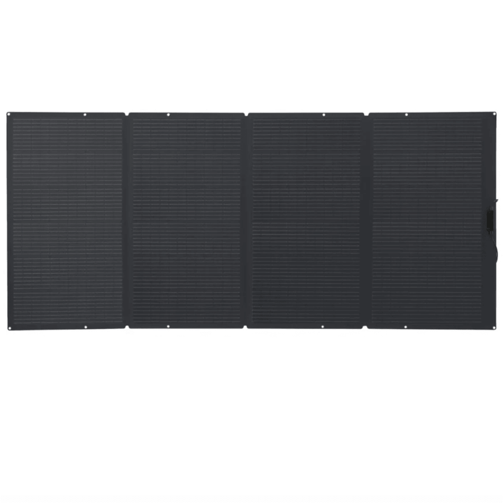 EcoFlow DELTA 2 Max portable solar and battery power station with 2048Wh capacity and 400W solar panel in a compact design.
