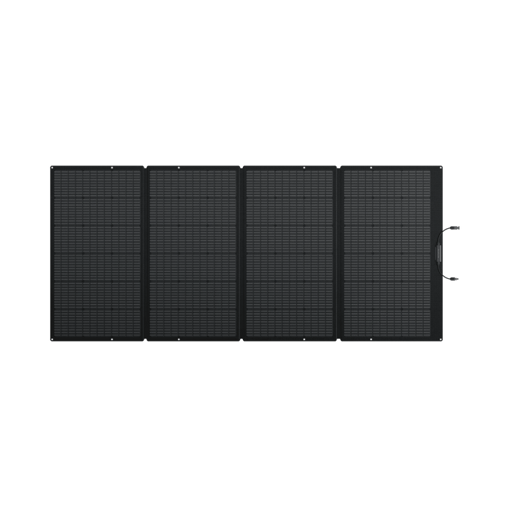 EcoFlow 400W solar panel, self-supporting design for recharge power stations, outdoor renewable energy source