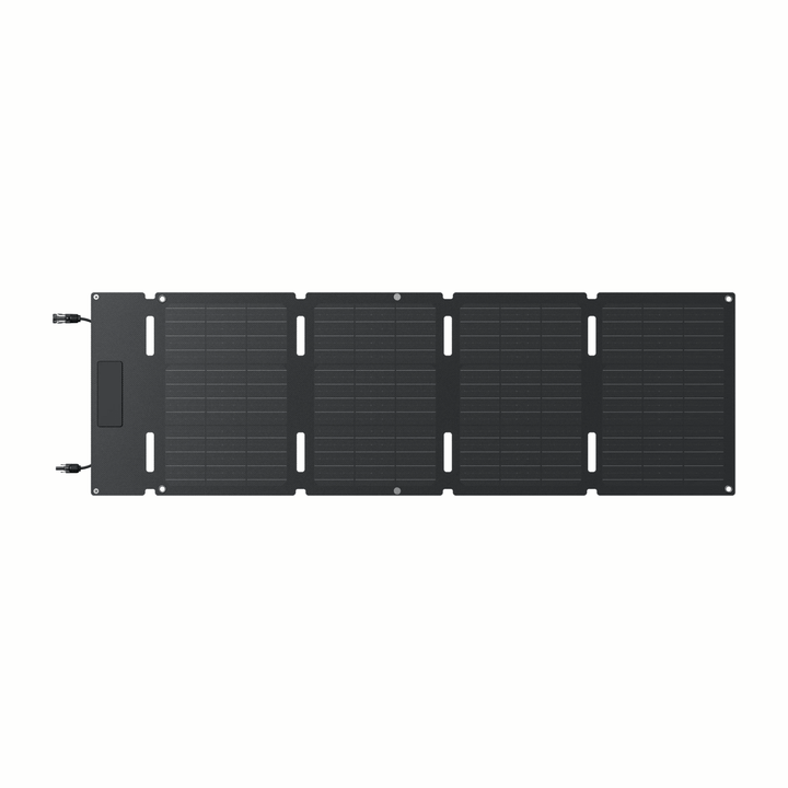EcoFlow 45W portable foldable solar panel, waterproof and high efficiency, with visible solar cells and durable design.