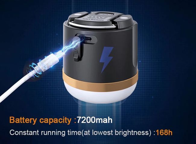 EcoFlow portable camping table lamp with magnetic and hangable design, handheld light for outdoor camping and emergency use