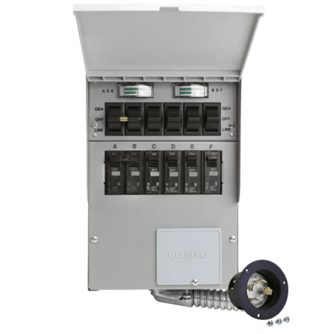 EcoFlow Transfer Switch 306A for Delta Pro Ultra Power, 125-250V, 30A, electrical transfer switch for backup power systems.