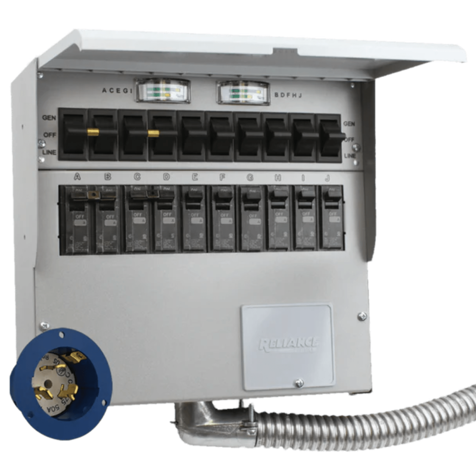 EcoFlow Transfer Switch A510A for Delta Pro 3 and Delta Pro Ultra, industrial-grade transfer switch with connection ports.