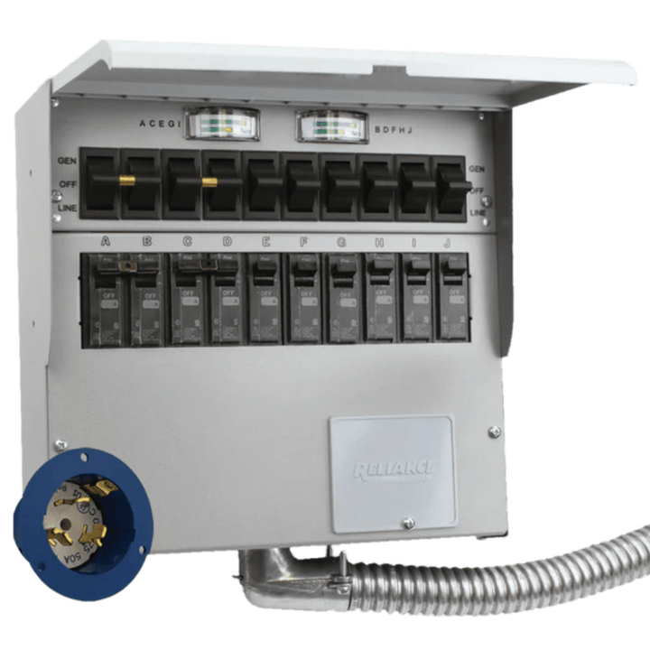 EcoFlow Transfer Switch A510A for Delta Pro 3 and Delta Pro Ultra, industrial-grade transfer switch with connection ports.