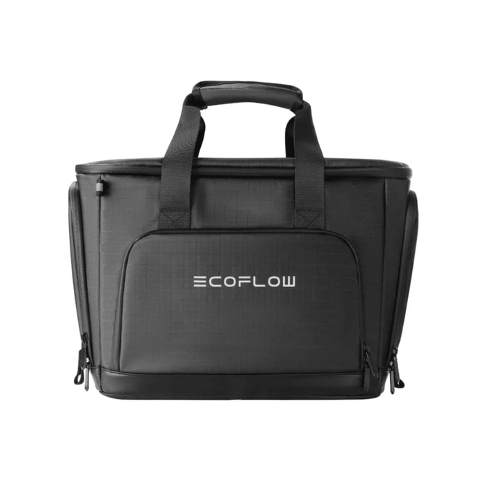 EcoFlow waterproof travel bag from the DELTA 3 Series, designed for outdoor use and protection against water.