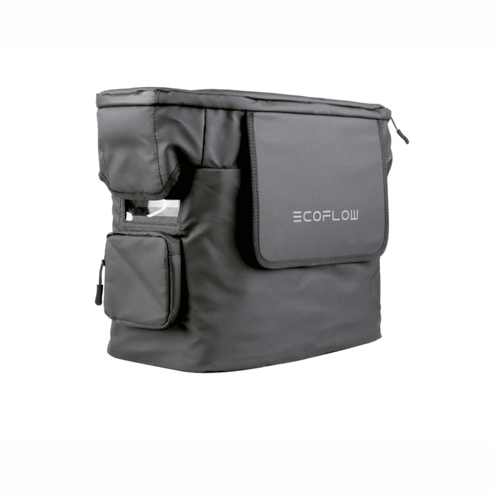 EcoFlow DELTA 2 waterproof protective carry bag, lightweight and durable cover for portable power station, designed for outdoor use.
