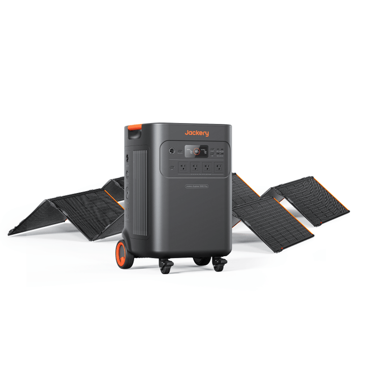 Jackery Explorer 5000 Plus Solar Generator 5040Wh + Qty 2 SolarSaga 500 X