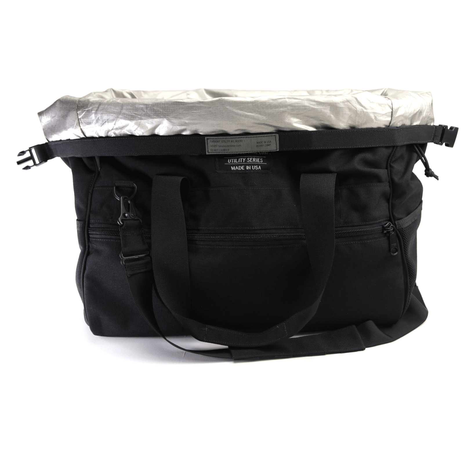 Faraday Cordura Utility Bag Large Black Durable Waterproof Canvas Tank - POWER FIT SHOP — Powering Preparedness, Health & Home