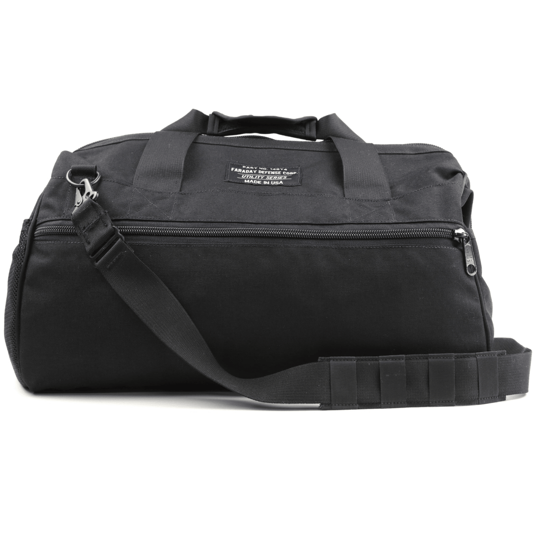 Faraday Cordura Utility Bag Medium Black Durable Waterproof Canvas - POWER FIT SHOP — Powering Preparedness, Health &amp; Home
