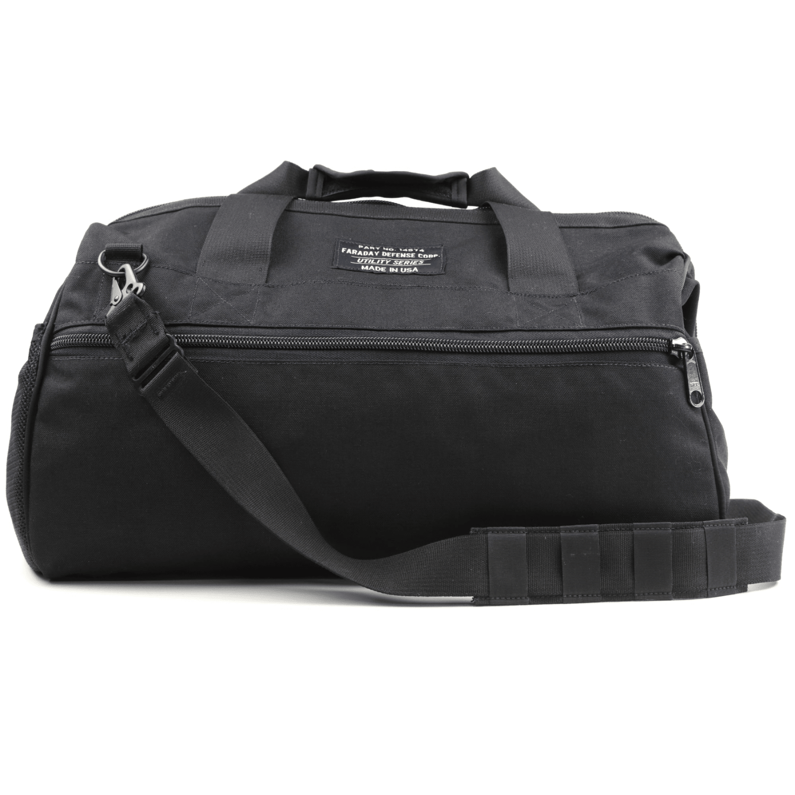 Faraday Cordura Utility Bag Medium Black Durable Waterproof Canvas - POWER FIT SHOP — Powering Preparedness, Health & Home