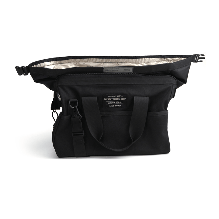 Faraday Cordura Utility Bag Medium Black Durable Waterproof Canvas - POWER FIT SHOP — Powering Preparedness, Health &amp; Home