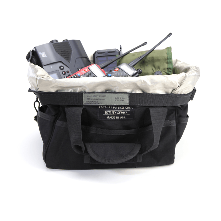 Faraday Cordura Utility Bag Small Black Durable Waterproof Canvas Tank - POWER FIT SHOP — Powering Preparedness, Health &amp; Home