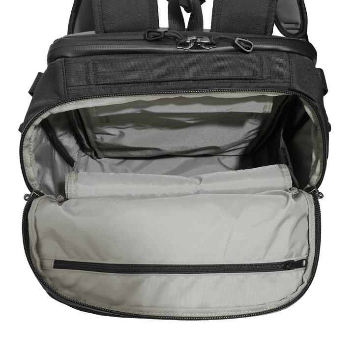Faraday Backpack with Cordura fabric, 35L capacity, no logos, 13x11x9.75 inches, durable travel and everyday bag