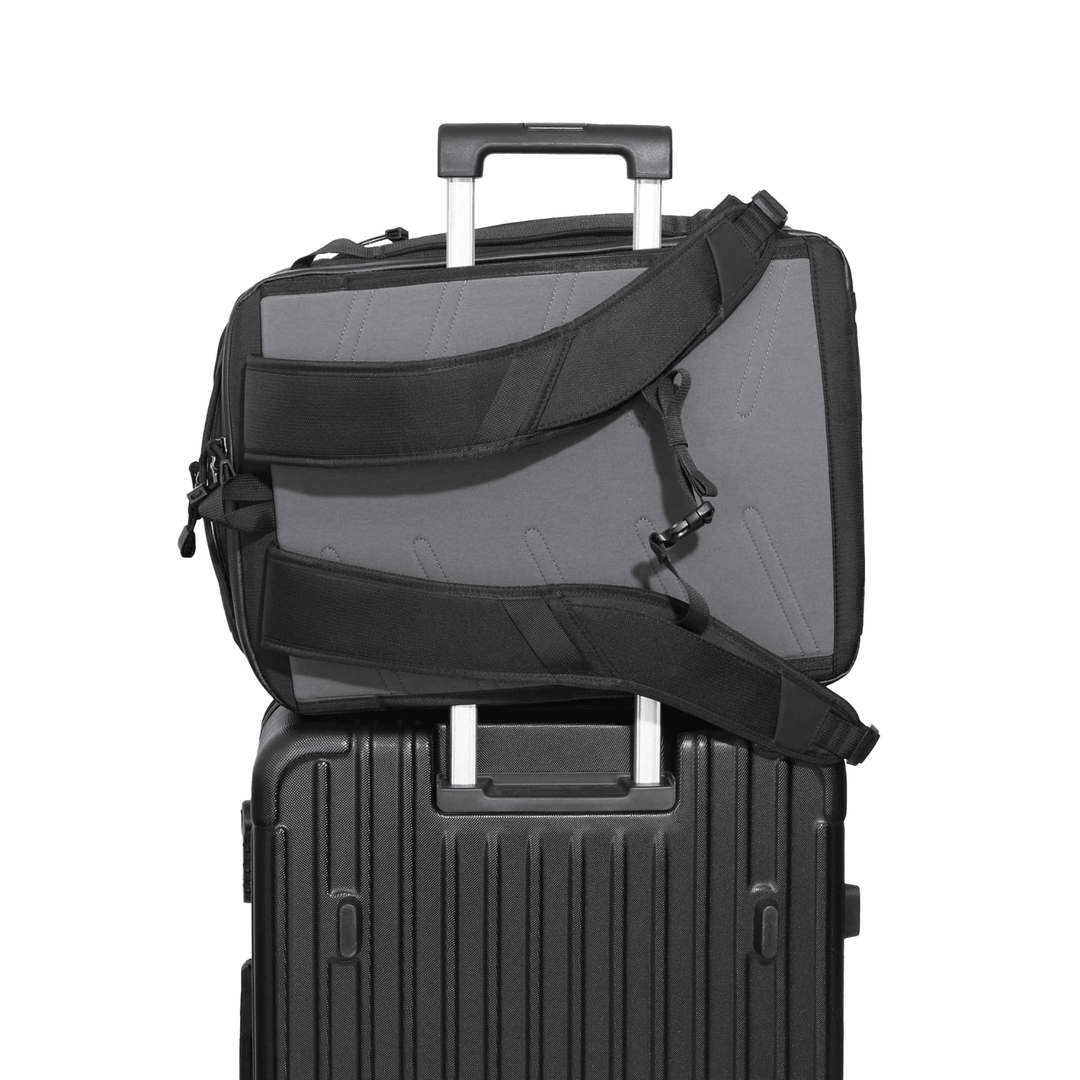 Faraday Backpack Pro CORDURA 35L with no logos, 13"x11"x9.75" size, durable travel and everyday carry bag by Faraday.