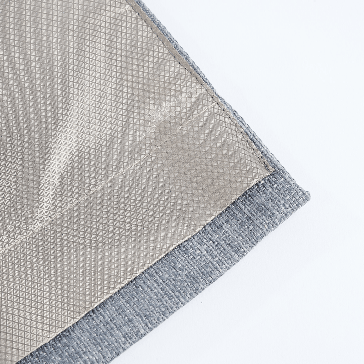 Faraday MAX Blackout Cyber RF EMF shielding curtains from Faraday, two panels designed to block radio frequency and electromagnetic signals.