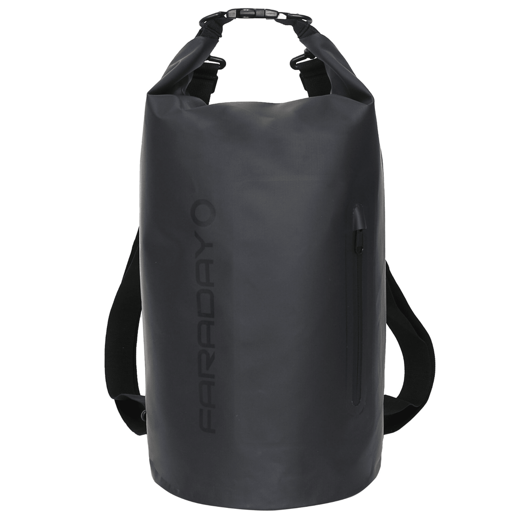 Faraday Dry Bag Sling Pack Stealth Black 30L Waterproof Backpack - POWER FIT SHOP — Powering Preparedness, Health &amp; Home