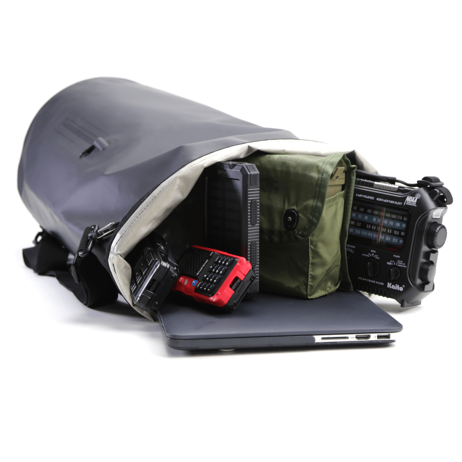 Faraday Dry Bag Sling Pack Stealth Black 30L Waterproof Backpack - POWER FIT SHOP — Powering Preparedness, Health & Home