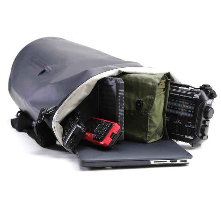 Faraday Dry Bag Sling Pack Stealth Black 30L Waterproof Backpack - POWER FIT SHOP — Powering Preparedness, Health &amp; Home