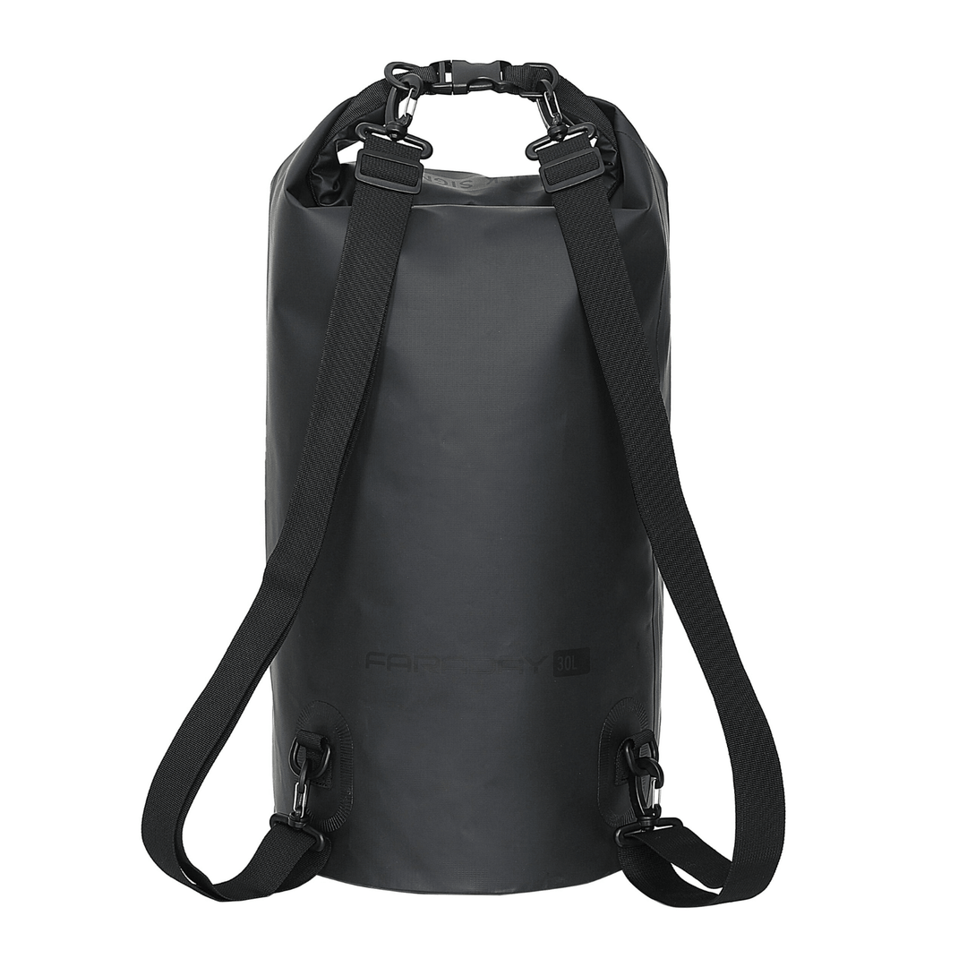 Faraday Dry Bag Sling Pack Stealth Black 30L Waterproof Backpack - POWER FIT SHOP — Powering Preparedness, Health &amp; Home