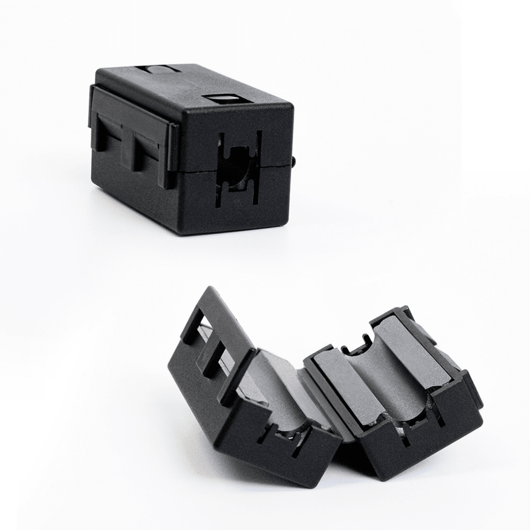 Faraday Broadband EMP Ferrite, 0.28" high-frequency noise suppression ferrite for electromagnetic interference reduction.