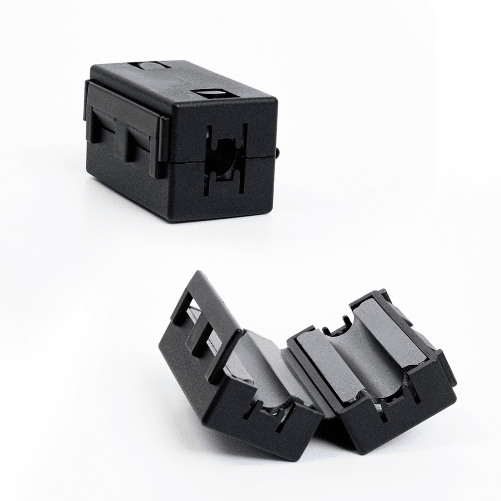 Faraday Broadband EMP Ferrite, 0.28" high-frequency noise suppression ferrite for electromagnetic interference reduction.