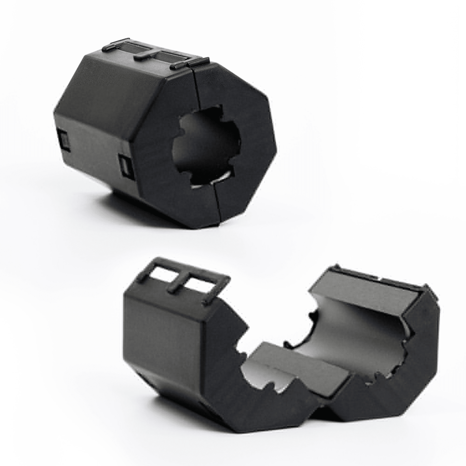 Faraday broadband EMP ferrite with 0.72-inch size for high-frequency noise suppression, designed for electromagnetic interference reduction.