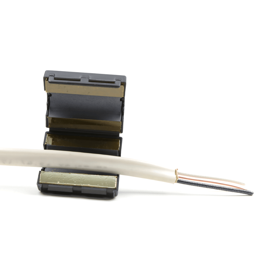 Faraday EMP protection whole house ferrite filters, rectangular black EMP ferrites for shielding electrical systems.