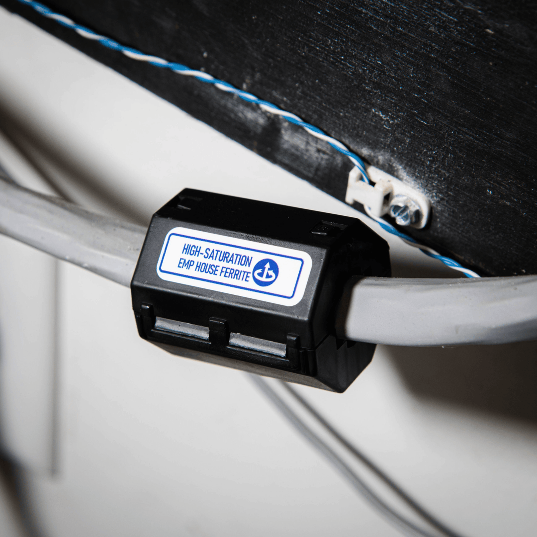 Faraday EMP protection ferrite filters for whole house, designed by Faraday to block electromagnetic pulses.