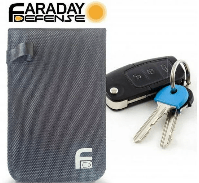 Faraday Jacket Anti Theft Key Fob Dry Bag Black 4.75" x 2.75" Interior - POWER FIT SHOP — Powering Preparedness, Health &amp; Home
