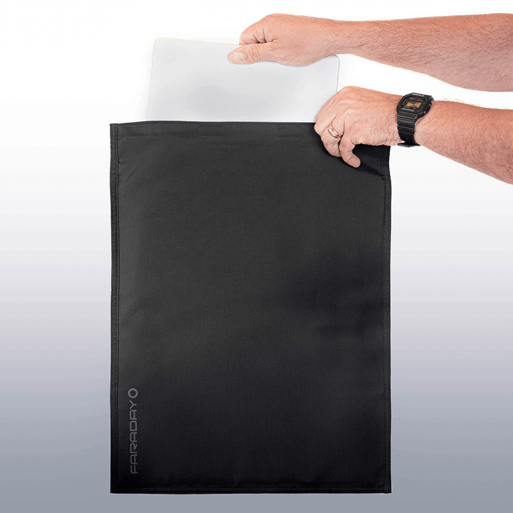 Faraday Jacket Pro Cordura Laptop XL Bag Magnetic Closure 14" x 17" - POWER FIT SHOP — Powering Preparedness, Health &amp; Home