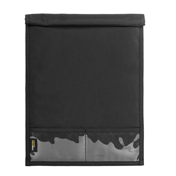 Faraday Jacket Pro Cordura phone bag with magnetic closure, designed for laptops up to 9.5 x 13 inches, durable and secure.