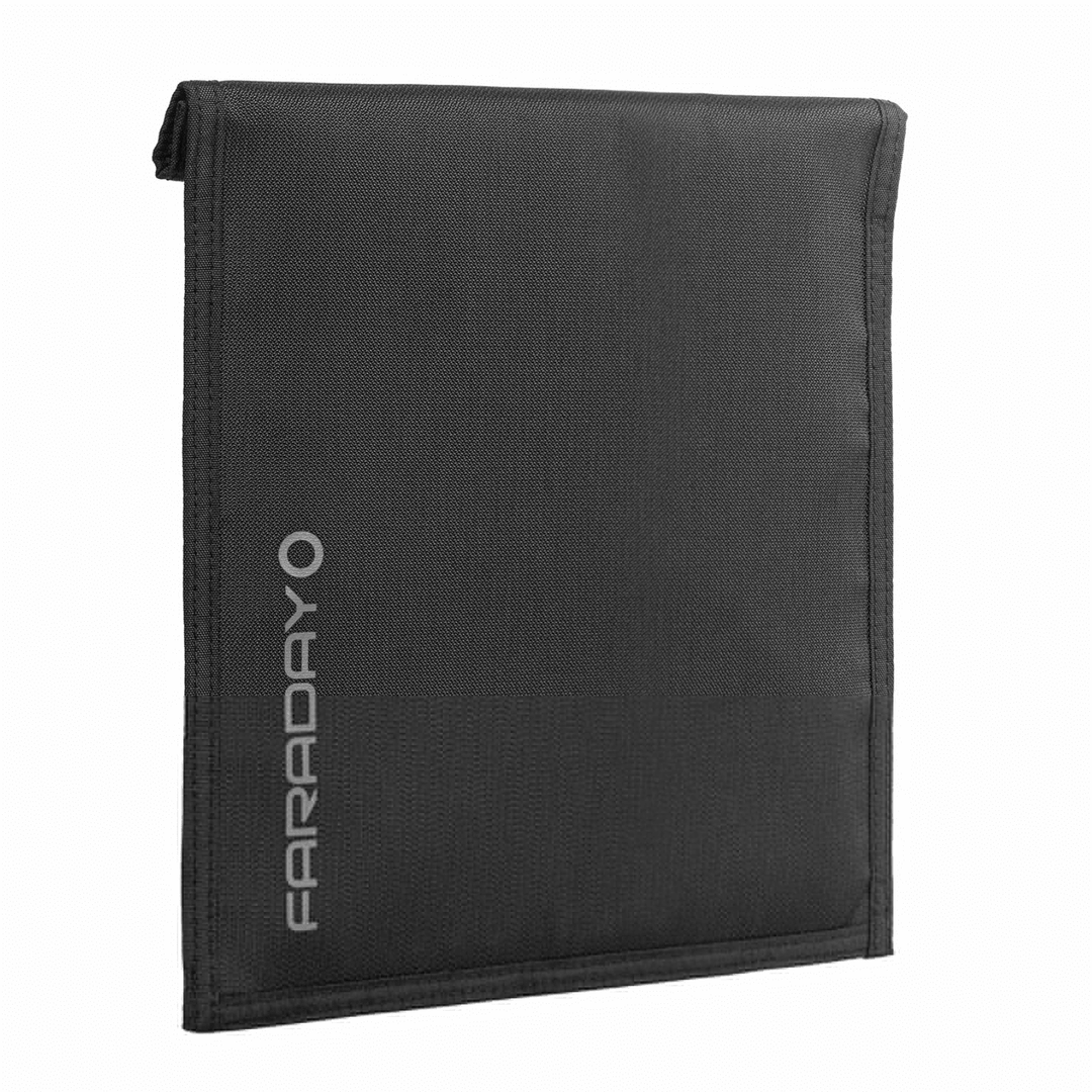 Faraday Jacket Pro Cordura tablet bag with magnetic closure, designed for 9x10.5-inch tablets, by Faraday.