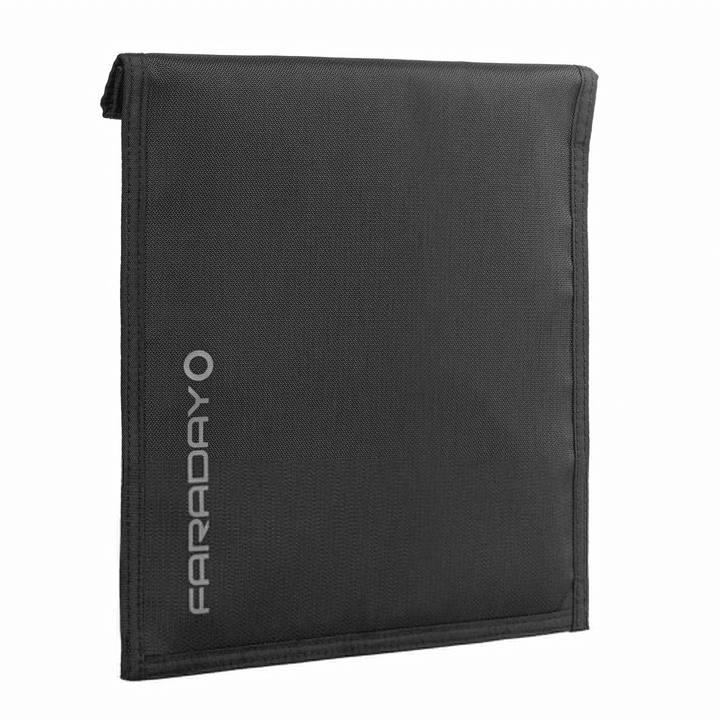 Faraday Jacket Pro Cordura tablet bag with magnetic closure, designed for 9x10.5-inch tablets, by Faraday.
