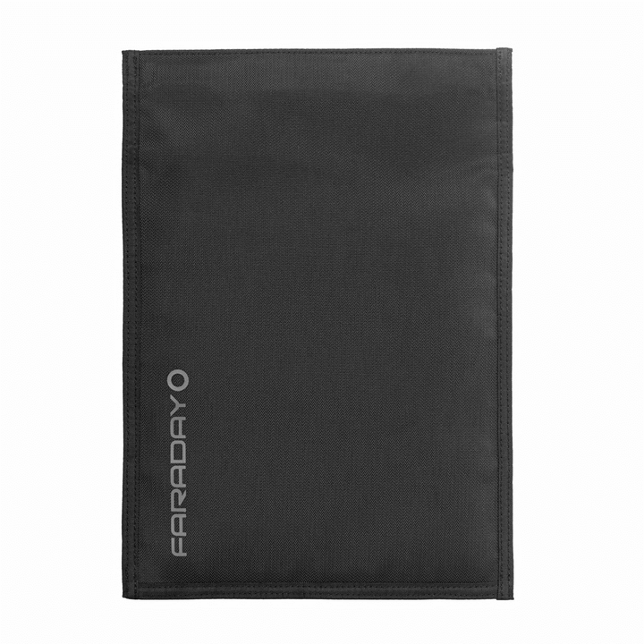Faraday Jacket Pro Cordura tablet bag with magnetic closure, designed for 9" x 10.5" tablets, by Faraday.