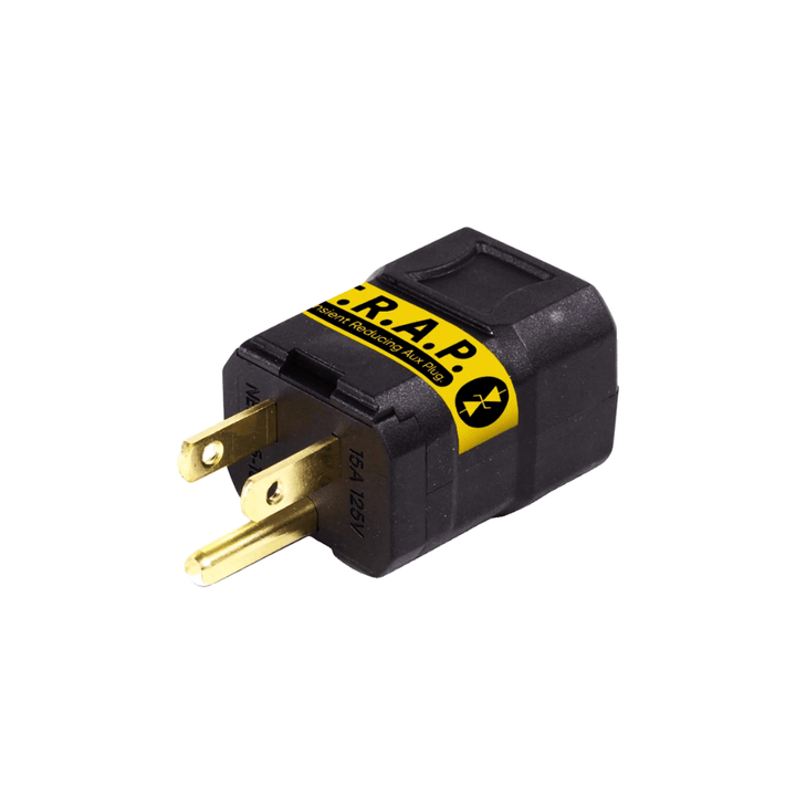Faraday T.R.A.P AC transient voltage suppression device protecting AC plugs from power surges and voltage spikes.