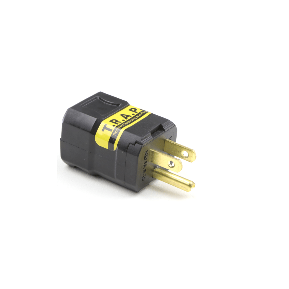 Faraday T.R.A.P AC transient voltage suppression device for AC plugs, designed to protect electrical systems from voltage spikes.