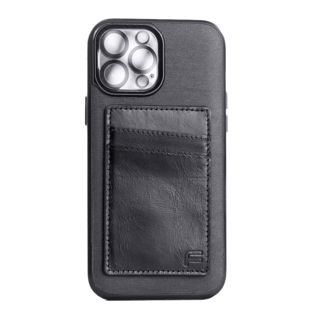 Faraday leather RFID card holder wallet with slim design, perfect for cell phone companions and secure card storage.