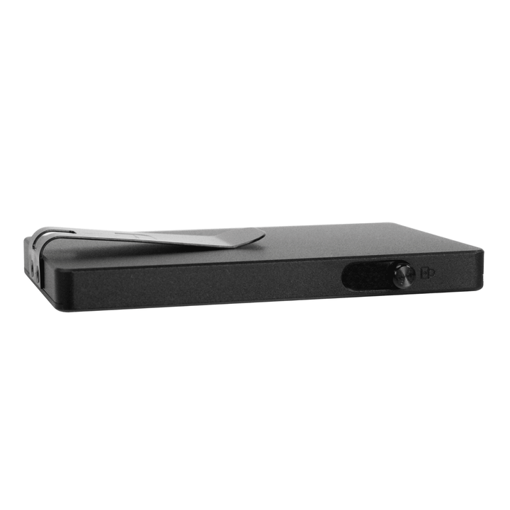 Faraday RFID blocking aluminum wallet with slim, secure design and multiple card slots, compact and lightweight for everyday use.