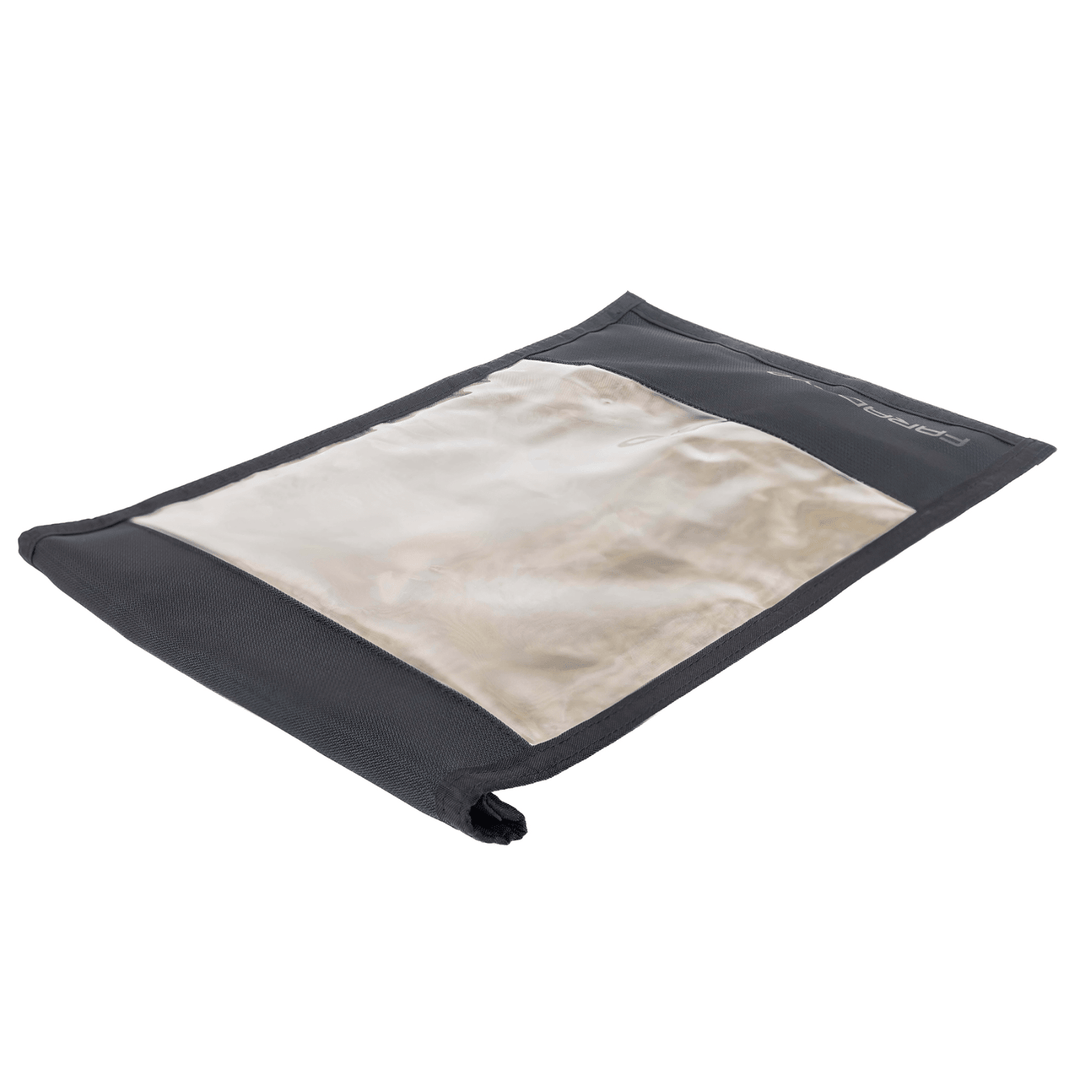 Faraday Jacket Pro RF shielded window bag for storage, 16 x 10.5 inches, made by Faraday for electronic device protection.