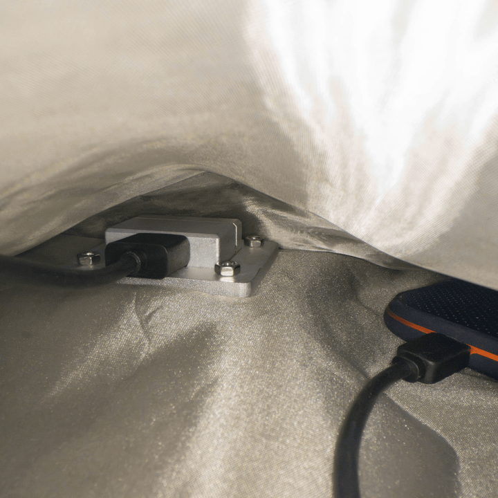Faraday Jacket Pro window bag by Faraday, RF shielded access port for 16" x 10.5" electronic device protection.