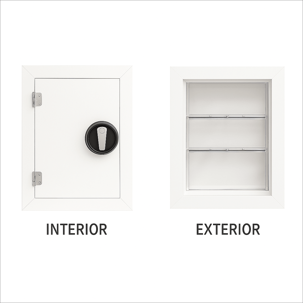 Guard Dog Pet Door Large Size, Lockable, Weatherproof, Flush - Fit Design - POWER FIT SHOP — Powering Preparedness, Health &amp; Home