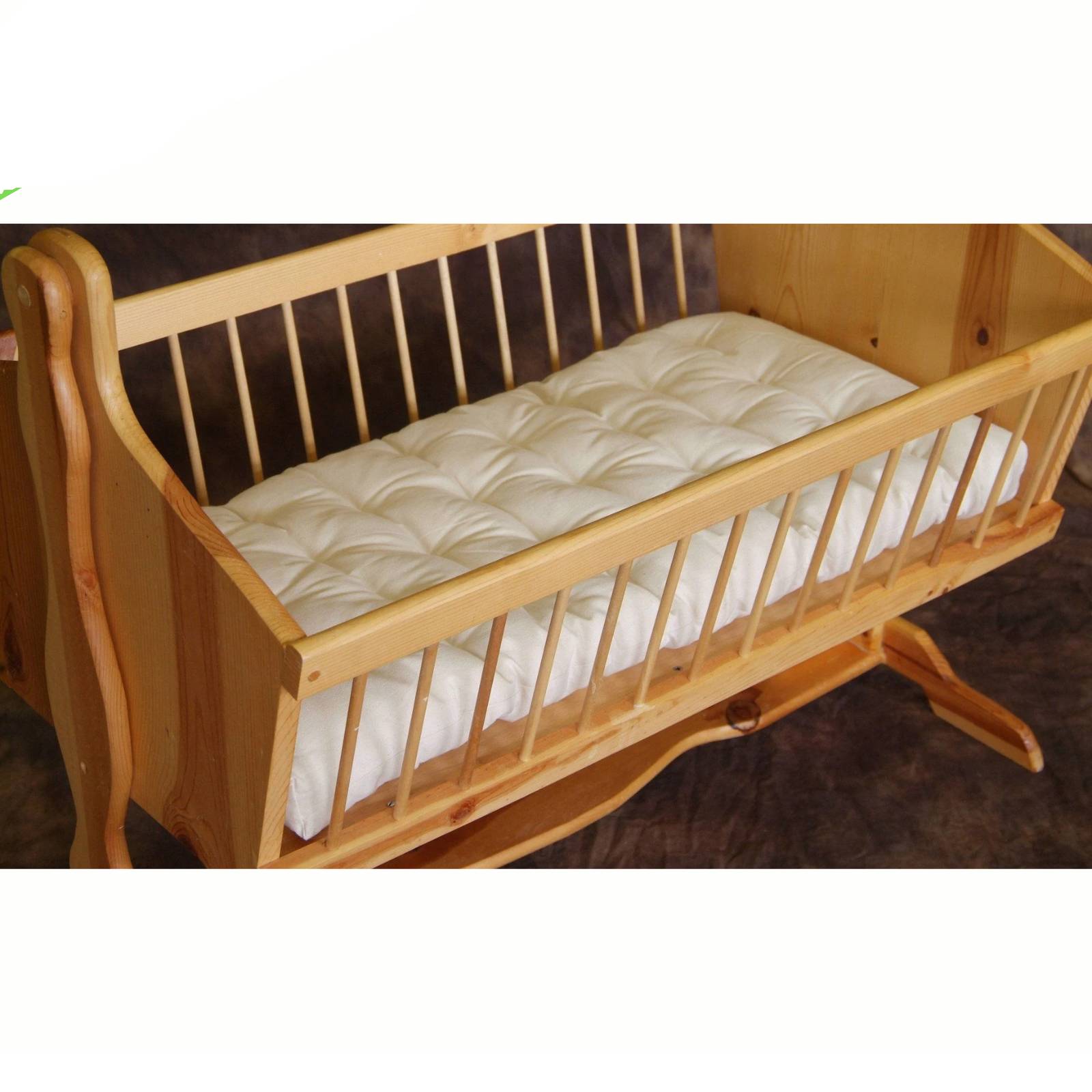 Holy Lamb Organics Bassinet Mattress Natural Eco Wool 18" x 35" x 2.5" - POWER FIT SHOP — Powering Preparedness, Health & Home