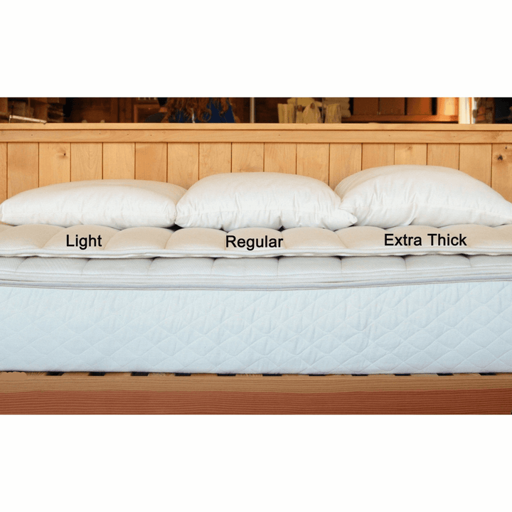 Holy Lamb Bed Pillows King Extra Thick Certified Organic Wool 20"x36" - POWER FIT SHOP — Powering Preparedness, Health &amp; Home