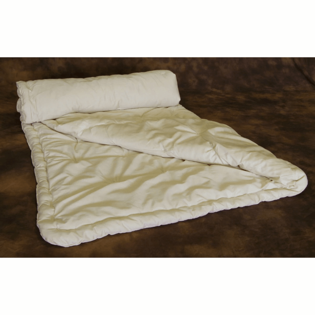 Holy Lamb Organics Wool Comforter King Certified Organic 108"x92" Extra Warmth - POWER FIT SHOP — Powering Preparedness, Health &amp; Home